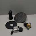 Tub Shower Faucet, Matte Black Shower Faucet Set with 8-Inch All-Metal Rainfall Showerhead and Bathtub Spout, Single-Handle Tub Shower-Trim Kit Included Valve, Matte Black