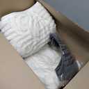 Bedsure GentleSoft Fleece Blanket Queen Size for Bed - Super Soft & Cozy, Fluffy Blankets for Women & Girls, Ideal for Sofa & Couch, Off White, 90x90 Inches