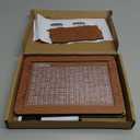 Piggy Bank for Adults Kids, Wooden Mony Bank Cash Vault Money Saving Box with Counter $10000 Savings Challenge Money Bank with Money Target and Numbers (Brown $10000)