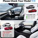 Under Screen Storage Box for Tesla 2020-2025 Model Y 2020-2023 Model 3, Hidden Design & Stable Installation, Hiddenable Privacy Storage with Anti-Slip Silicone Pad for Model Y 3 Accessories