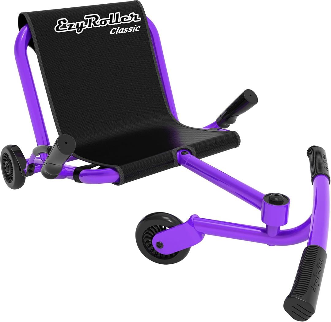 EzyRoller Classic Ride On Scooter for Kids Ages 3+ (Purple)