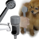 Pets Shower Attachment, Quick Connect on Tub Spout w/Front Diverter, Ideal for Washing Pets and Cleaning Tub, Portable and Convenience