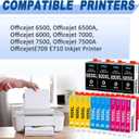 920XL Compatible Color Ink Cartridges Replaccement for HP 920 920XL 920 XL Compatible with Officejet 6500 6000 7000 7500A 6500A Printer (4 Black, 4 Cyan, 4 Magenta, 4 Yellow, 16-Pack)