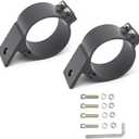 Tube Clamp Mounting Bracket for 3 Inch Bull Bar Roof Rack Roll Cage Mounts LED Square Round Work Light & Light Bar (Adjustable Between 72-79mm/2.8-3.1inch )