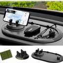 Multifunction Car Anti-Slip Mat Auto Phone Holder Car Dashboard Mat with Phone Holder in Car Auto Non-Slip Car Mats for Phone Slip (Mat B)