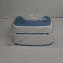 MR.SIGA Toilet Stool Squat Adult, Bathroom Stool Heavy Duty, Anti Slip Toilet Step for Bathroom, Toddler Step Stool for Kids, White & Grayish Blue