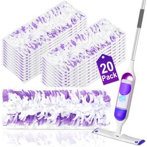 20 Pack Disposable Power Mop Pads for Swiffer Power Mop Pads,Compatible with Swiffer Power Mop Refills,Thickened Multi-Surface Replacement for Swiffer Wet Pads Refill on All Finished Floors