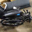 Medline Durable Steel Wheelchair with Flip-Back Desk-Length Arms, Elevated Leg Rests, 20-Inch Wide Seat, 300-Ib weight capacity, Black