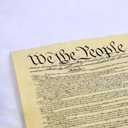 Our Amendments United States Constitution, Authentic Replica Printed on Antiqued Genuine Parchment. 12.5 x 19