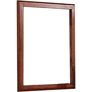 Benjara 36 Inches Rectangular Wood Encased Mirror, Brown