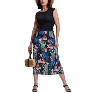 Kimmery Summer Outfits for Women 2 Piece Sets Womens Skirt Set Crop Tops Midi Dress Leaf L