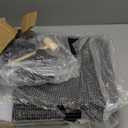 UNKU 15 Cube Storage Organizer, Bookcase Bookshelf with Pattern, Closet Organizer Cabinet, Storage Cube Shelf, Open Storage Shelves for Bedroom, Living Room, Home Office, Black