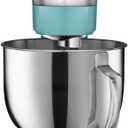 Cuisinart Stand Mixer, 12 Speed, 5.5 Quart Stainless Steel Bowl, Chef’s Whisk, Mixing Paddle, Dough Hook, Splash Guard w/ Pour Spout, Periwinkle Blue, SM-50TQNAS