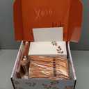 By Madee HEAVYWEIGHT Fancy Disposable Dinnerware Set  175-Piece Ivory and Scalloped Rose Gold Disposable Plates, Cutlery & Linen-Feel Napkins, Elegant Nice for Weddings & Party (25 Guests)