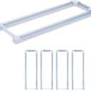 4-Pack T8 U Bend LED Tube Light 2FT 24W (60W Equivalent) U Shaped Bulb 6000K Daylight White 2640lm for Fluorescent Replacement, Dual-End Powered