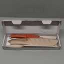 Astercook Knife Set, 13 Pieces Kitchen Knives Set with Healthy Anti-Rust Coating, Dishwasher Safe, Stainless Steel Chef Knife Sets with 6 Blade Guards, Perfect Holiday Gifts for Kitchen (Large, Cream)