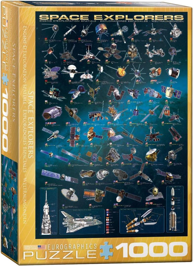 EuroGraphics Space Explorers 1000 Piece Puzzle (6000-2001)