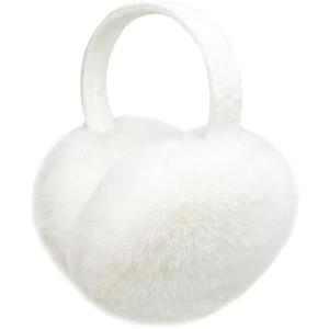 LCXSHYE Winter Ear Warmers for Women Foldable Soft Fluffy Ear muffs Girls Cute Ear Covers for Cold Weather 2 Pack