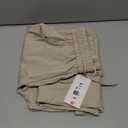 KICZOY Women Flowy Pants Drawstring Waist Wide Leg Palazzo Beach Pants Loose Fit with Pockets (Beige, S)