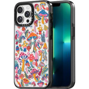 Compatible for iPhone 13 Pro Max Case Cute Aesthetic - Durable Shockproof 6.6 ft Drop Impact Phone Case Cover with Funny Fashion Mushroom Jungle 6.7" Black