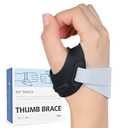 KD Thumb Brace Elite: CMC Thumb Support for Osteoarthritis and Arthritis Pain Relief - Fits Snugly Thumb Brace for Women Men (Medium, Left Hand)