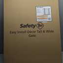 Safety 1st Easy Install Baby Gates for Doorways, Tall & Wide, Dcor Easy Install, Pressure Mount Fastening, No Drilling