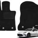 WENNEBIRD Front Carpet Floor Mats for Toyota GR86 2022-2026, 2Pc | 0.6-Inch Ultra-Thick Plush Carpet, Noise-Reducing Comfort, Waterproof TPE Layer, Anti-Slip Backing