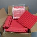 12pcs 12" 30cm Acoustic Soundproof Sound Absorbing Insulation Foam Sponge Board (Red)