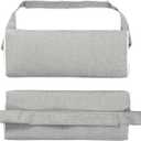 Enipate Outdoor Chaise Lounge Head Pillow, Pack of 2 Water Resistant Headrest Pillows with Elastic Band for Pool Patio Chairs (Grey)