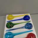 Besti Large Self Watering Globes for Plants (6-Pack) Waters Greenery Up to 2 Weeks Hands Free | Durable, Multicolored Glass Craftsmanship | Indoor and Outdoor Use - Measures 12 x 3.5