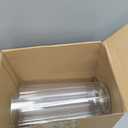 Nuogo 12 Pcs Plastic Clear Cylinder Vase for Home 10 Inch Acrylic Flower Clear Vase Centerpiece for Centerpieces Wedding Party Decorations