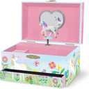 Giggle & Honey Musical Unicorn Kids Jewelry Box - Girls Jewelry Box with Mirror, Unicorn Toys for Girls Age 4-6