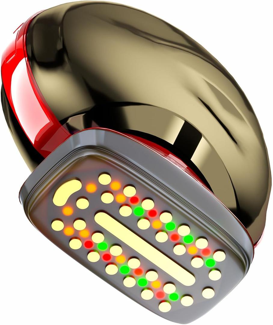 Face Massager with Light Therapy for Face, 3-in-1 Skin Tightening and Lifting Device for Wrinkles, Home Use Facial Massage Tool