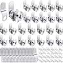Kenning 24 Sets Cabinet Locks with Keys for Secure Drawer Mailbox RV Storage Box Replacement Lock, Zinc Alloy(5/8'' Cylinder Length, 0.4'' Max Panel Thickness)