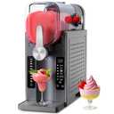 Slushie Machine No Ice Needed: Soft Serve Ice Cream Machine,Slushy Machine for Home with 6 Preset Programs, Quiet Operation, LED Display, Auto-Clean,Perfect for Milkshakes, Margarita Smoothie, Frappes