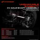 A-Premium CV Axle Shaft Assembly Compatible with Ford Excursion 2000-2005, F-250/F-350/F-450/F-550 Super Duty 1999-2004 [Fits Dana 60 Axle Only], Front Right Passenger Side, Replace# F81Z3219BA