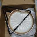 BigNoseDeer Kitchen Decor 4 Pack Spoon Rest for Stove Top Ceramic Spoon Holder Large Spoon Rest for Kitchen Counter Housewarming Gifts (5.3 Inch, Mix Color)