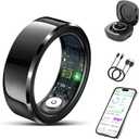 Smart Ring for Women Men-Wearable Fitness Tracker with Sleep Tracking Heart Rate Blood Oxygen Healthy Monitor Ring Activity Monitoring Steps Calories for Adult