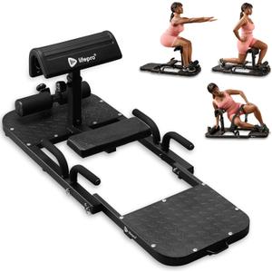 Lifepro Hip Thrust Machine Adjustable Glutes Workout Equipment for Home GluteBlast Foldable Booty Builder, Sissy Squat Machine, Thrust Glute Bench, Home Gym Glute Workout