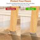 Furniture Pads 300 Pack Premium Furniture Felt Pads (Beige), Huge Quantity Self Adhesive Anti Scratch Floor Protector for Furniture Legs Hardwood with 60 Cabinet Door Bumpers