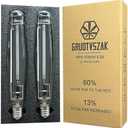 GRUOTVSZAK HPS 1000 Watt Grow Light Bulb E39 60% Increases on RED Spectrum 1950μmol 136000lm Ultra Bloom Flowering High Pressure Sodium 2-Pack