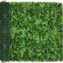 48"x120"(40 SQFT), Artificial Green Grass Wall Boxwood Plant Roll | UV Resistant Fake Leaves, Faux Ivy Privacy Hedge, Fence Screen Backdrop for Garden, Indoor Outdoor Wall Decor Covering