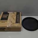 OAKOA Concrete Black Tray for Coffee Table - Round Black Decorative Tray for Table Decor - Bandejas Decorativas para La Sala - Coffee Table Centerpiece