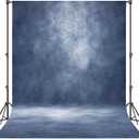 Abstract Professional Photography Backdrop for Portrait Photo Props Booth Background Photoshoot Studio with Polyester Fabric Roller Pocket on Top (8x10ft,Blue,No Stand)
