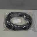 30ft Extra Length 18/2 Replacement Vacuum Cleaner Power Cord for All Upright Vacuum Cleaner for Shark Eureka Sanitaire Bissell Vacuum Replaces Old Damaged 2-Prong Power Cord - Black Color