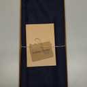 Solino Home Linen Navy Table Runner 72 Inches Long - Fringe, 100% Pure Linen Dining Table Runner 14 x 72 Inch for 4th of July, Summer