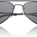 Retro Polarized Aviator Sunglasses Womens Mens Trendy 2026, Vintage Rimless Pilot Sun Glasses UV Protection VF2224