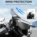 Benlari 8" Smoke Wave Windshield Windscreen Fit for 1996-2013 Harley Davidson Touring Street Glide Electra Glide Tri Glide FLHT FLHX FLHTK FLHTC FLHTCU
