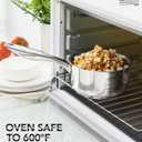 MICHELANGELO Stainless Steel Saucepan Set 1Qt & 2Qt, Premium German Technology Sauce Pans 2 Piece, 18/10 Stainless Steel Sauce Pan Set, Induction Compatible