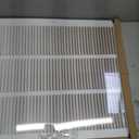 HVAC Premium 18'' x 22'' [Duct Opening] Flat Stamped Steel Return Air Grille - Sidewall and Ceiling - HVAC Vent Duct Cover - White [Outer Dimensions: 19.75''w X 23.75''h]